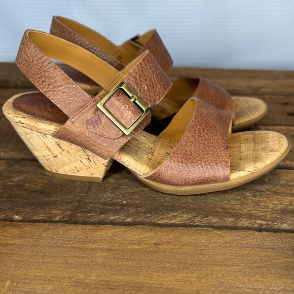 KorkEase Shoes Korks By Korkease Wedgetype Brown Strap Sandal Size
